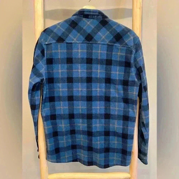 O’Neill large GLACIER PLAID SUPERFLEECE FLANNEL Snap button Shirt/Jacket - Picture 2 of 9